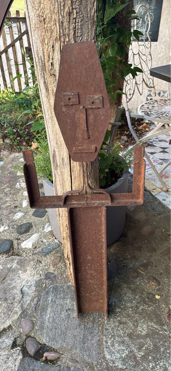 Statuette: Gartenfigur aus Eisenbahnschiene Handmade – Usato da Schaffhausen venduto da Ibag 1