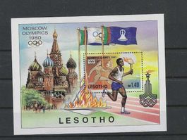 LESOTHO 1980 ** OLY.SO.SP.MOSKAU