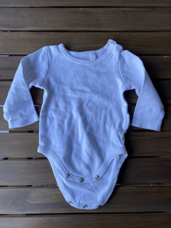 Body von Sinsay, Grösse 68, weiss, Langarm, Top Zustand