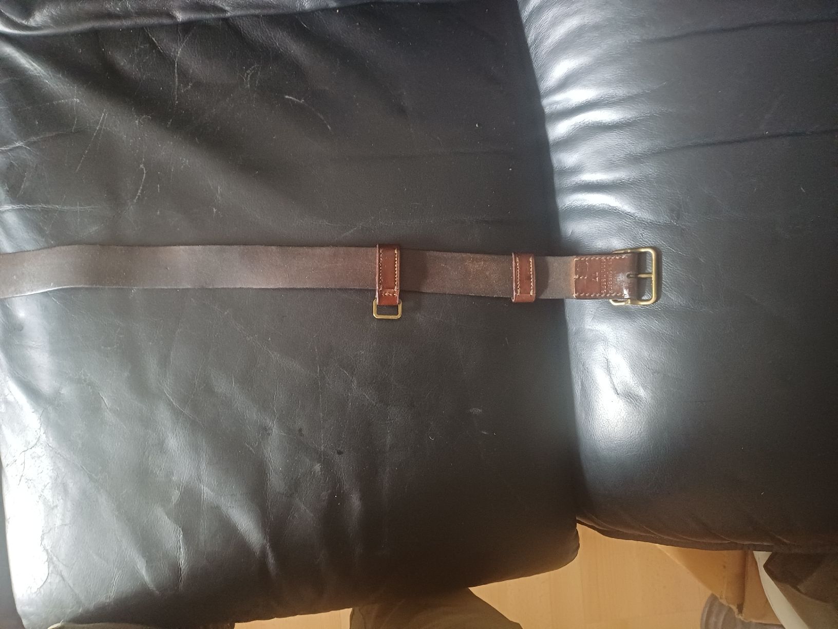Schweizer Armee Cinture: Offiziersgurt ca110cm von1977 Schweizer Armee – Usato da Ebersecken venduto da Napf08 1
