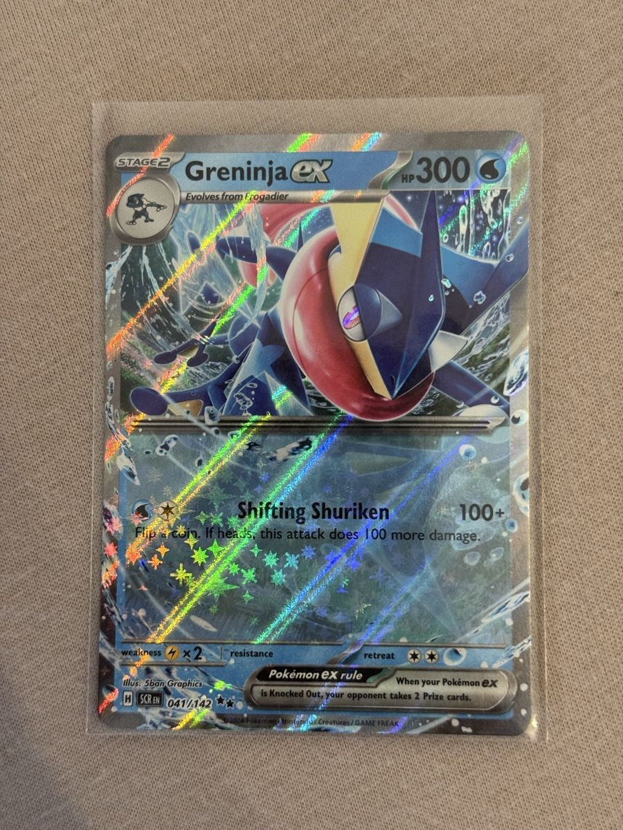 Pokémon Carte collezionabili: Pokémon Greninja ex 041/142 Stellar Crown – Nuovo (secondo la descrizione) da St. Gallen venduto da Xbylucas
