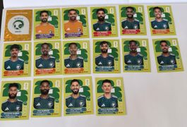 Panini WM 2026 - Saudi Arabien Set 16 Stk inkl. Wappen 