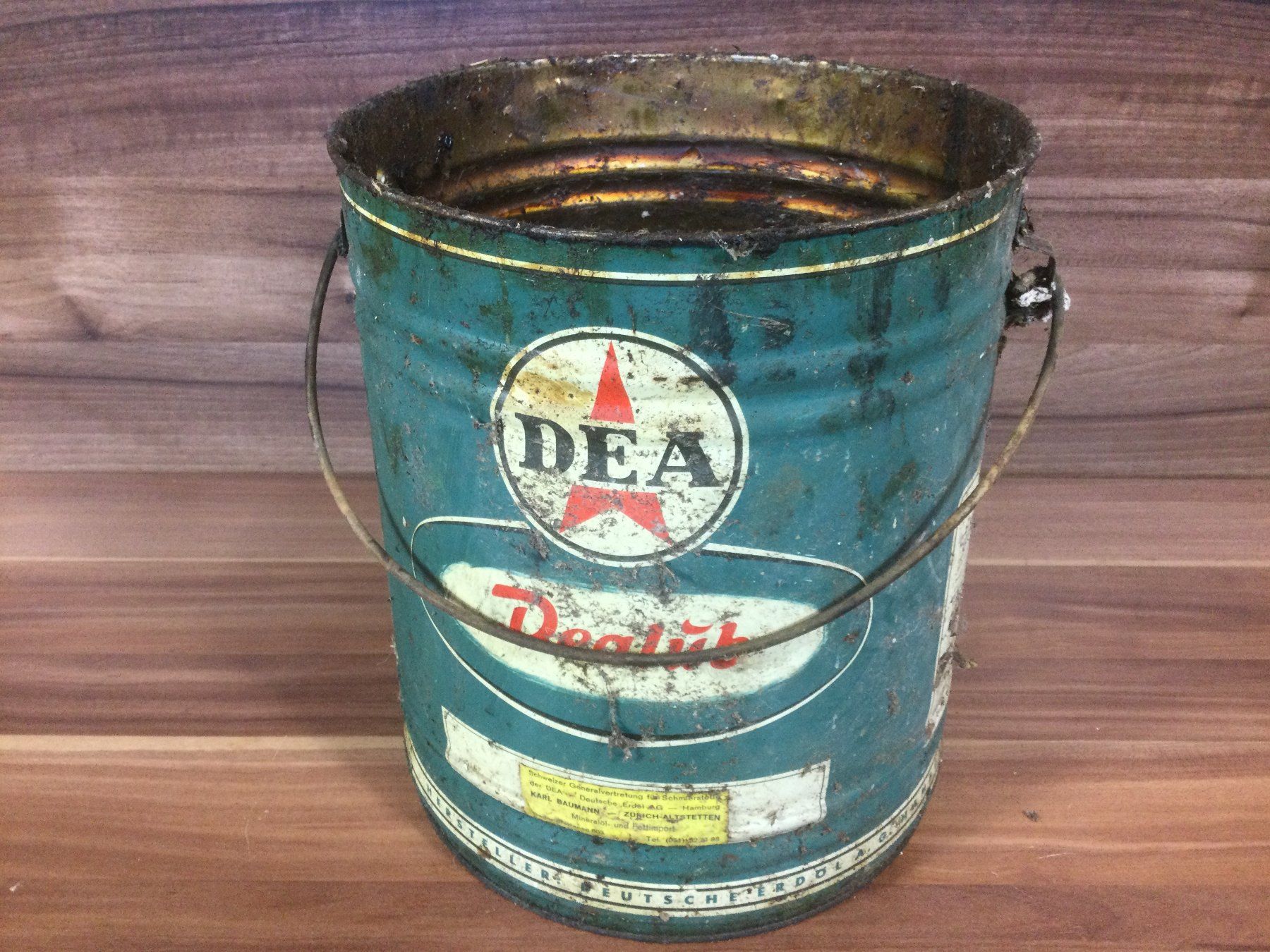 Insegne: Antiker DEA  Fett Eimer ohne Deckel – Usato da Wangen SZ venduto da kuriosum12