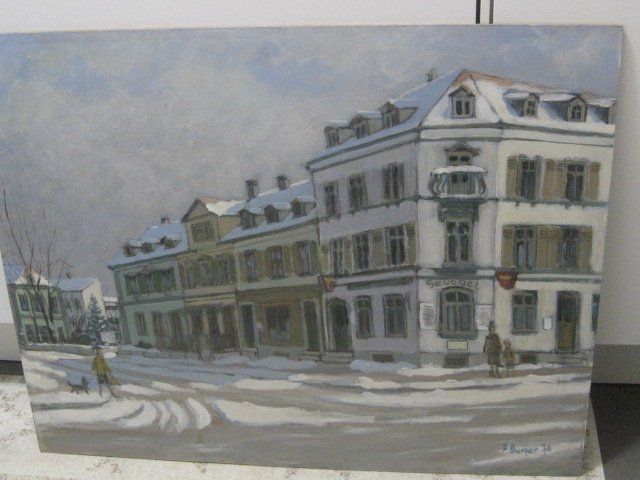 Dipinti: Vintage Ölgemälde "Restaurant Sevogel" – Usato da Basel venduto da cronat