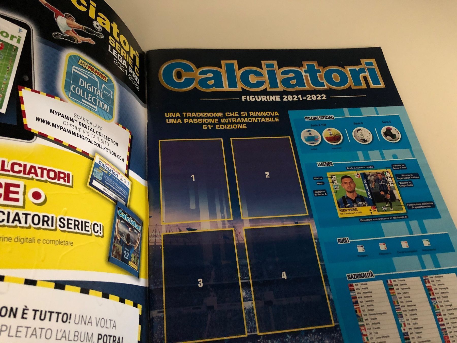 Panini Album: Panini Leeralbum Calciatori 2021/2022 – Usato da Hergiswil LU venduto da FcMalkov 1