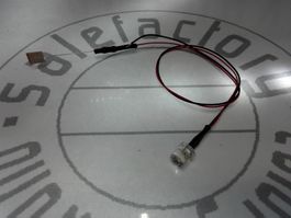 Flachkopf-LED 5mm verkabelt 12V DC, cool