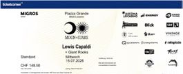 2 Tickets - Lewis Capaldi Moon&Stars Locarno 15.07.26