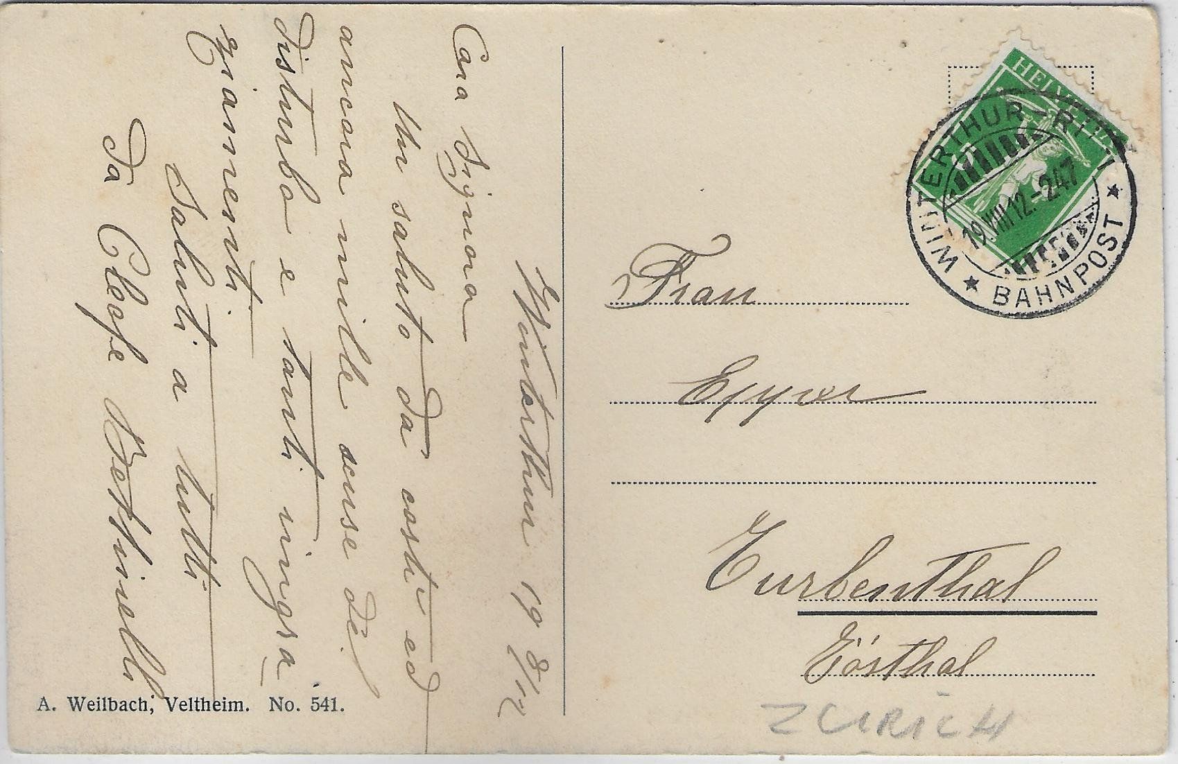 Cartoline postali: Winterthur - Wildpark im Bruderhaus – Usato da Ettingen venduto da Kartenplanet 1