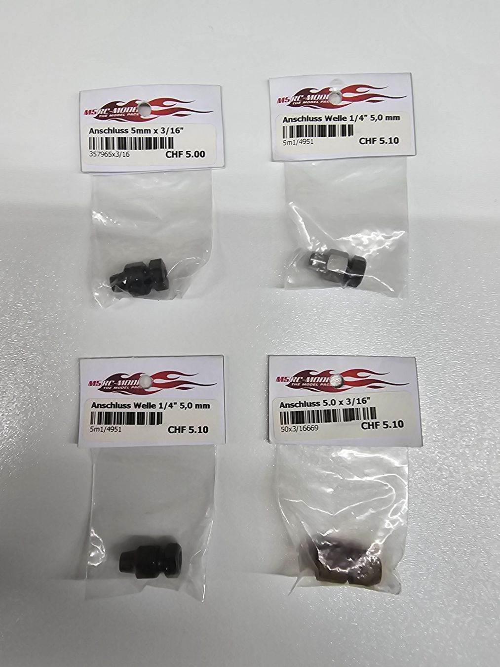 Modellismo RC: 4stk. Wellenanschluss Set 12 – Nuovo e nell'imballaggio originale da Rüti ZH venduto da Madeira14