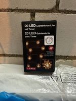 20 LED Lichterkette Lilie mit Timer, 1.90m, Neu!