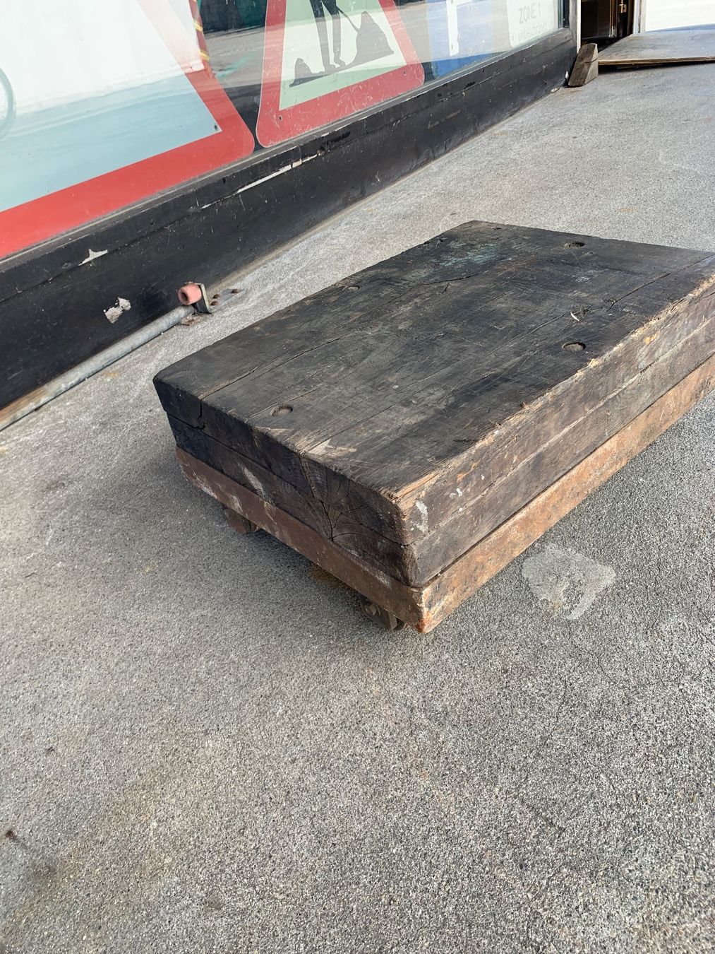 Modelleisenbahnen: Schwerlastwagen, Wagen, Rollwagen, Rollbock, massvholz, – Gebraucht aus Wiedlisbach von materialkreislauf 1
