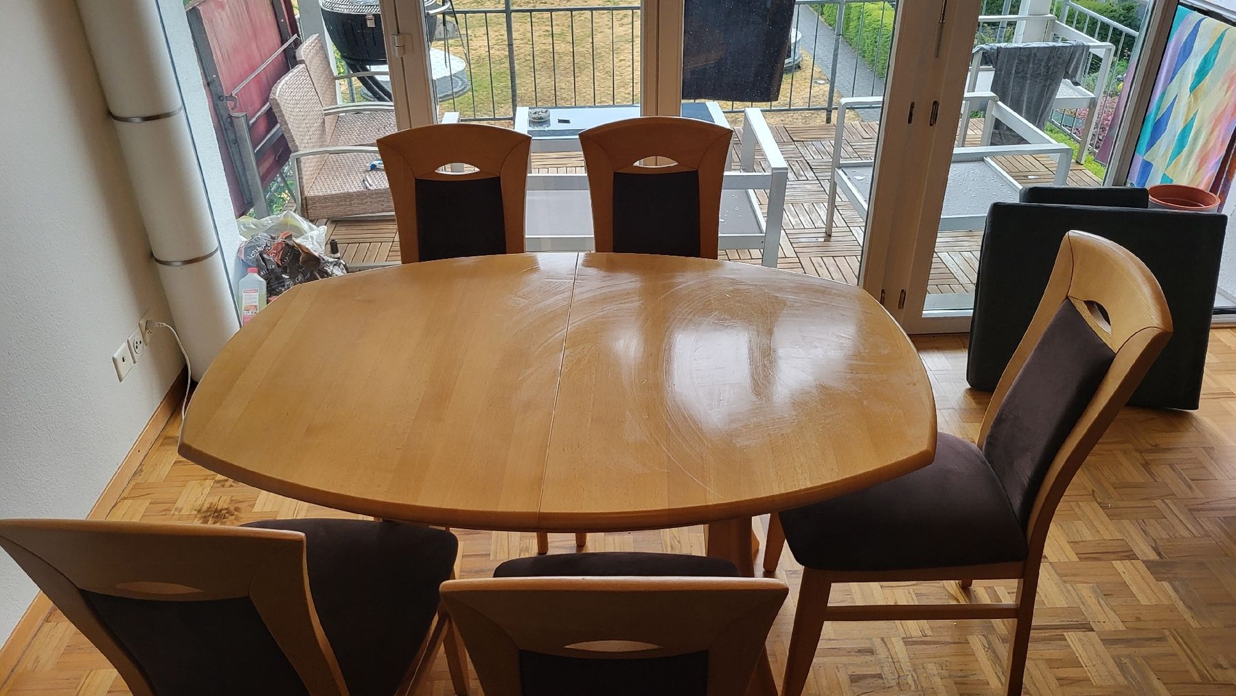 Set de table et chaises: Esstisch ausziehbar  – D'occasion à Fischbach-Göslikon par balder78