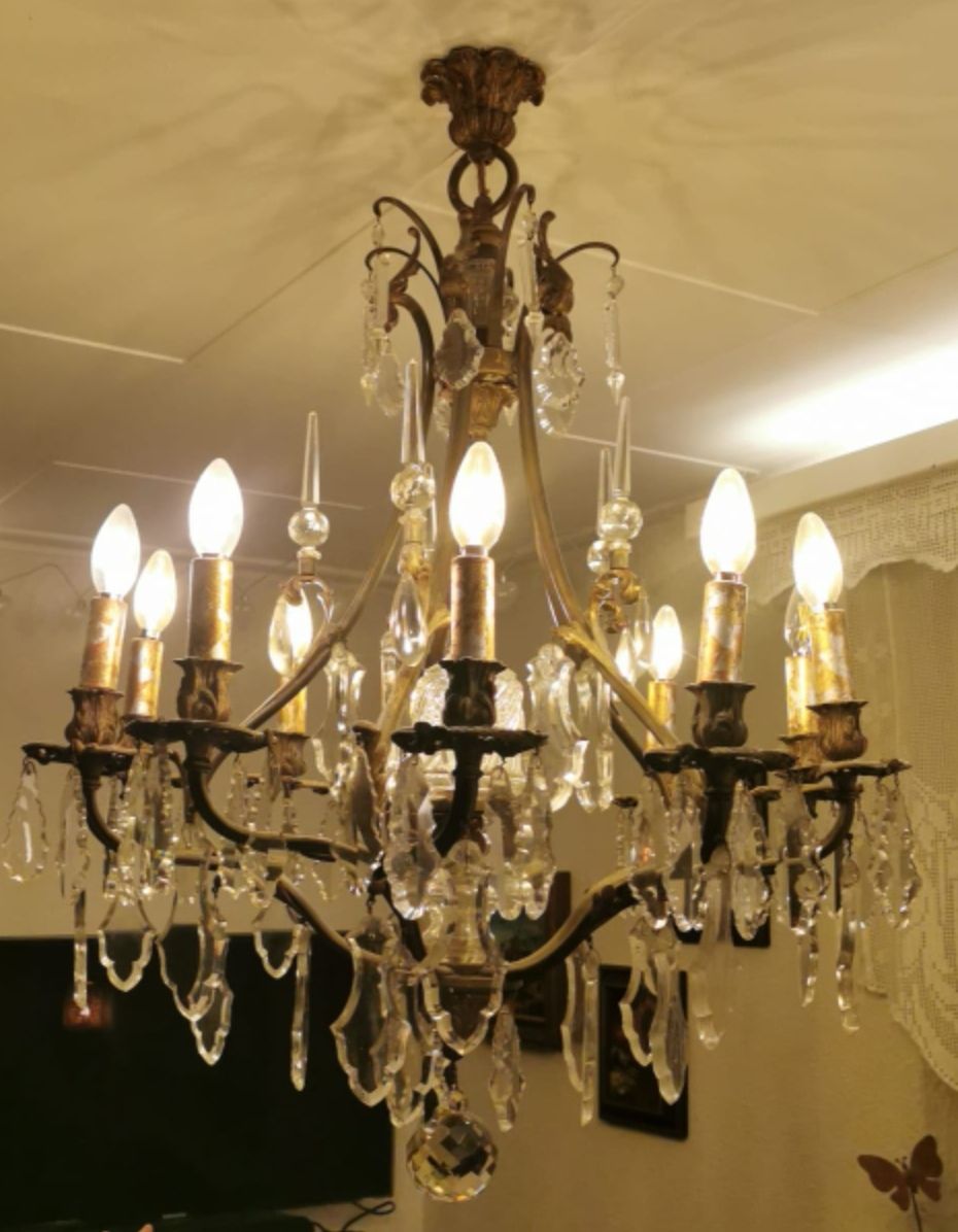 Lampadari & plafoniere: Kristall-Lüster, antik – Usato da Wettingen venduto da Biitel 2
