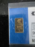 Goldbarren 1g Zürcher Kantonalbank Feingold 999.9 Neu