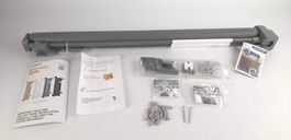 Treppenschutzgitter 200 cm Grau