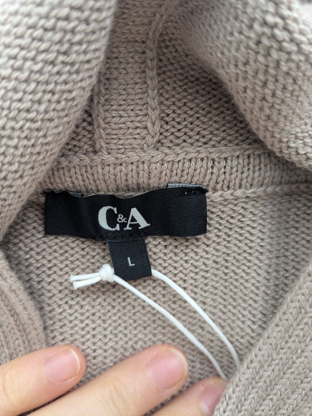 C&A Maglioni & Felpe: Kapuzenpullover C&A beige Strick Grösse L/XL  oversize  – Nuovo (secondo la descrizione) da Rorschach venduto da olg_5qq2 5