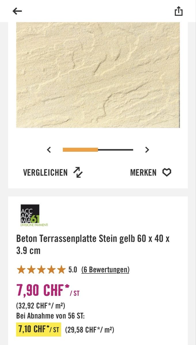 Bodenbeläge: Gartenplatten – Neu (gemäss Beschreibung) aus Bargen BE von MelS85 1