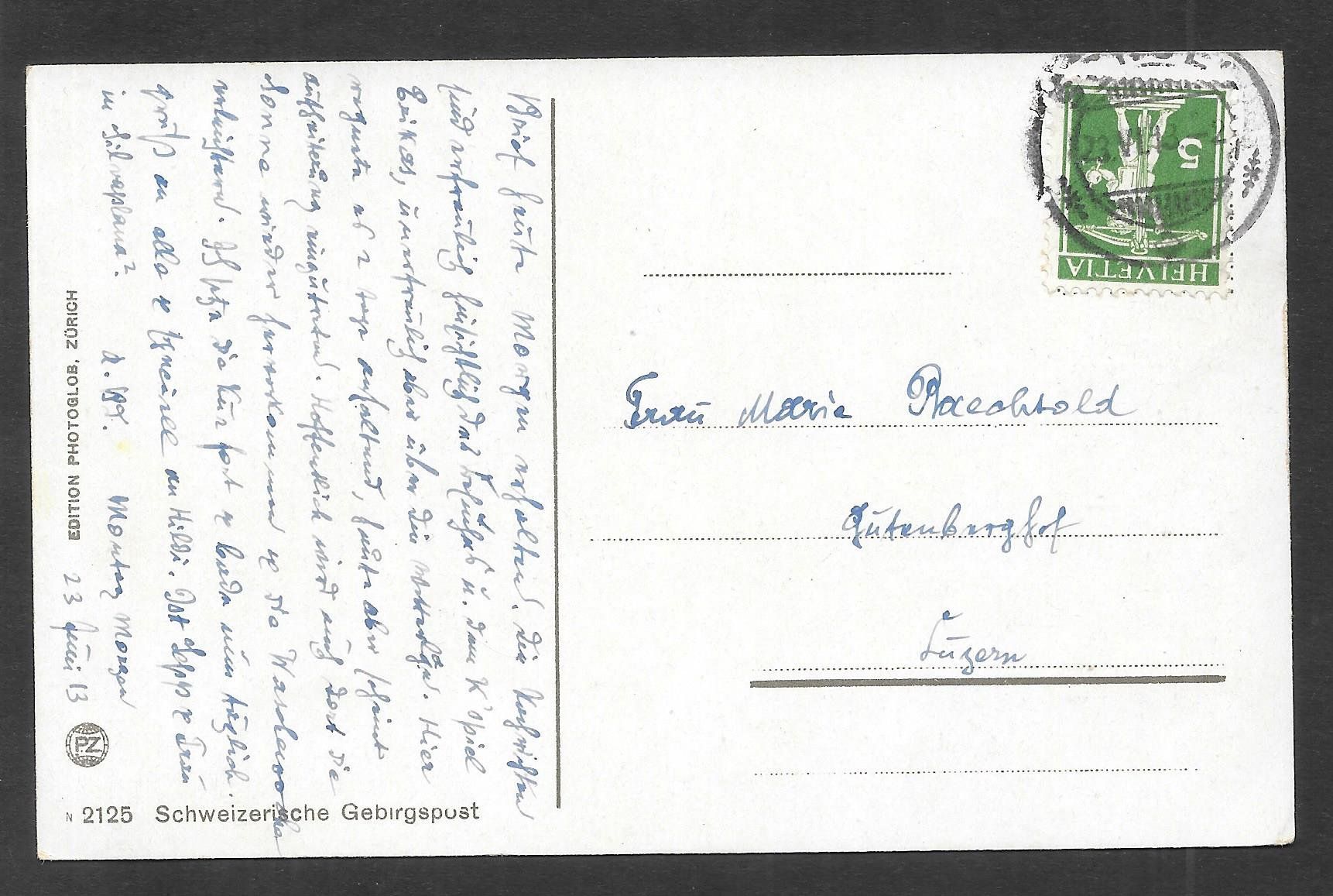 Cartoline postali: Postkutsche Schweizer Gebirgspost – Usato da Olten venduto da clotaldi 1