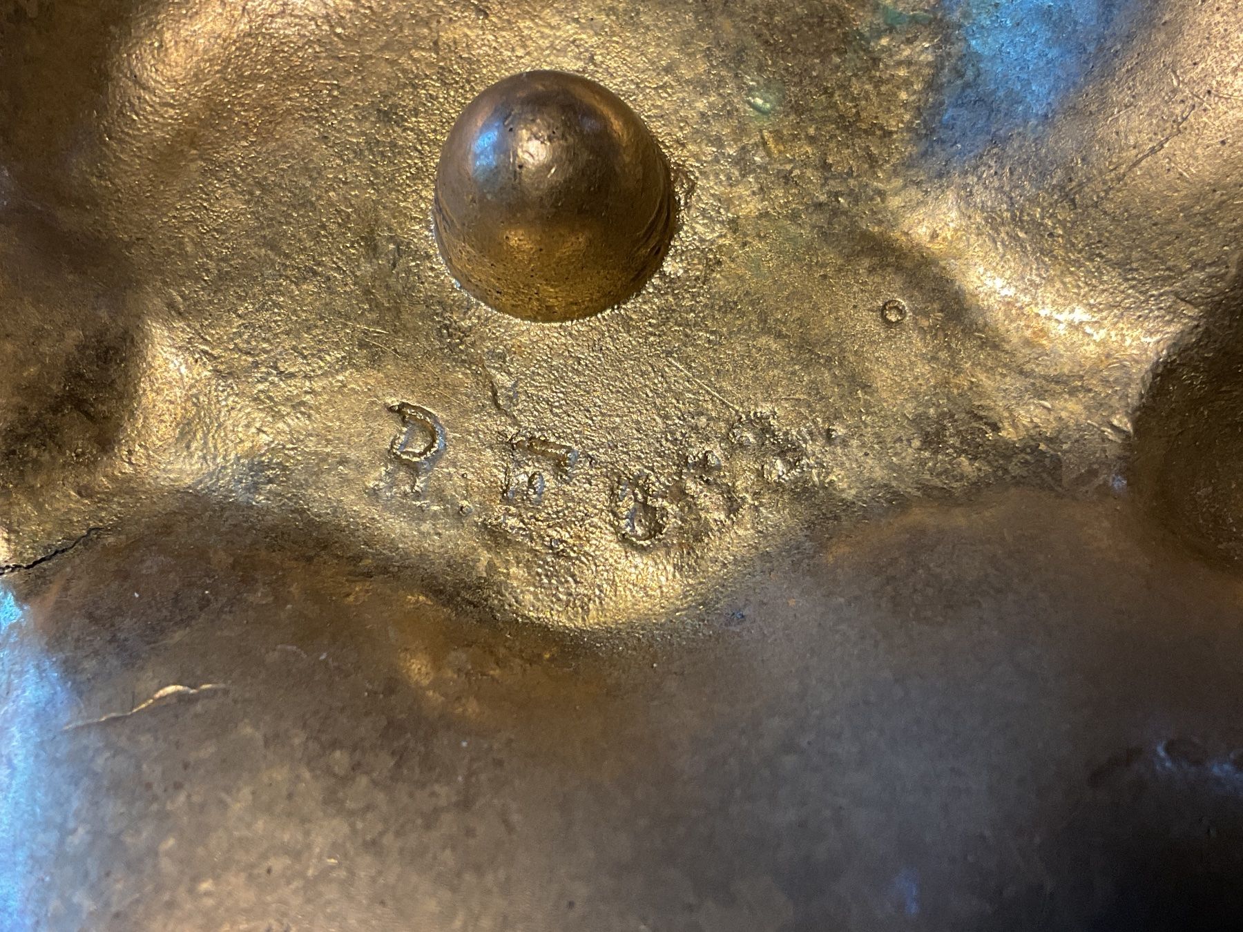 Portacandele: Rocaille Prunk Kerzenständer Messing, Punze R.F. 663? – Usato da Laupen BE venduto da Infulaenzer-5 4