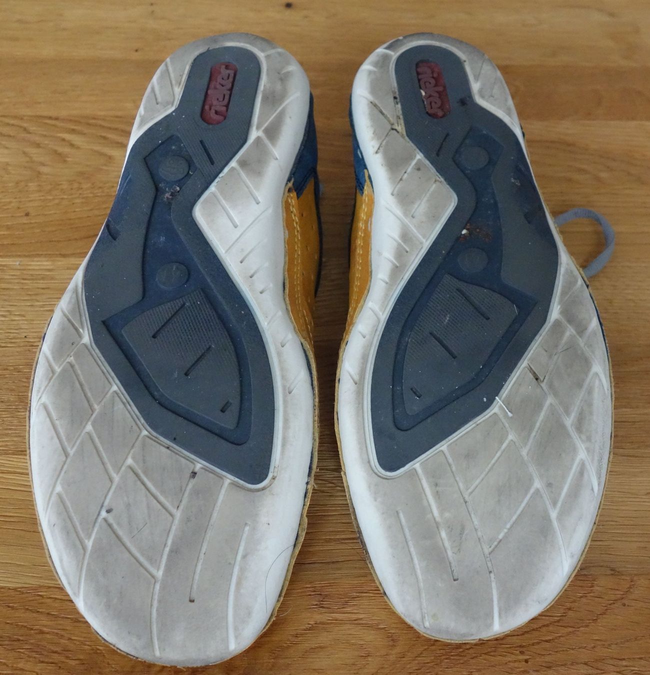 Rieker Herrenschuhe: Rieker Herren Gelb-Blau-Weiss – Gebraucht aus Basel von Verkauf_Aral 4