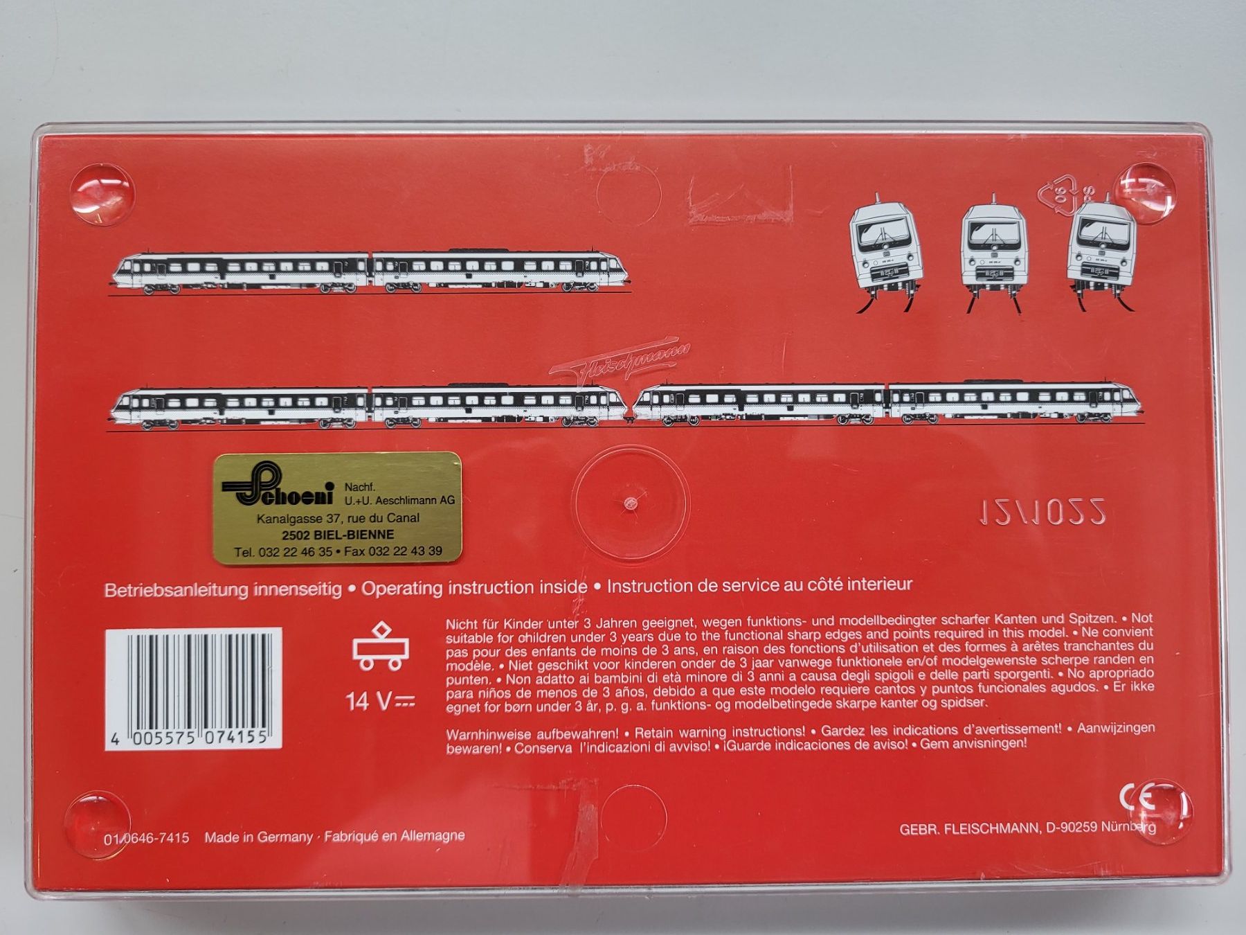 Fleischmann Trains électriques: Fleischmann Piccolo 7415 ''Pendolino'' – D'occasion à Brügg BE par POU-BELLE 2