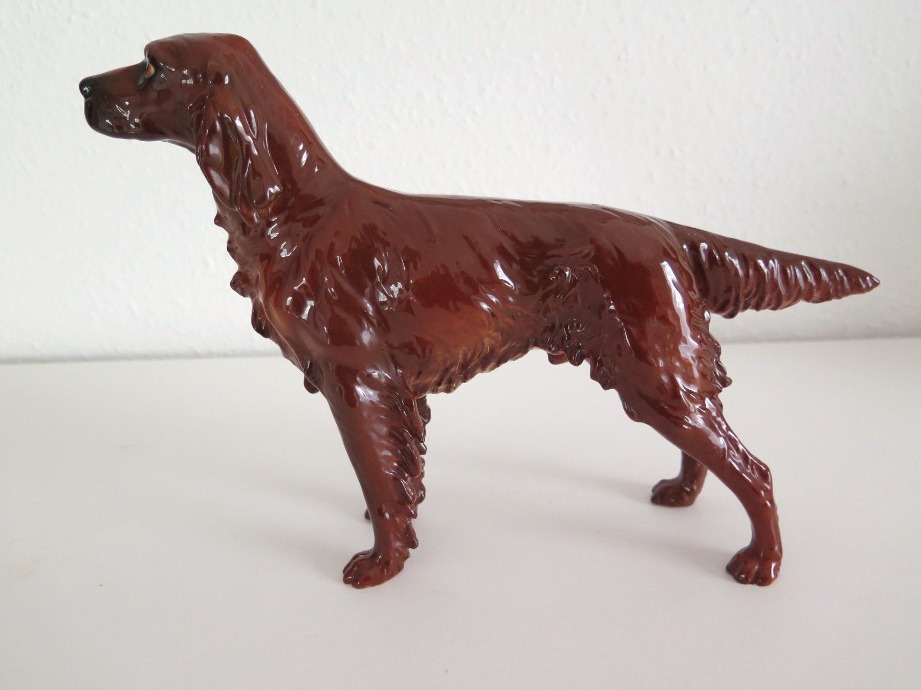 Statuette: alter Setter Porzellan Göbel – Usato da zürich venduto da celotto 1