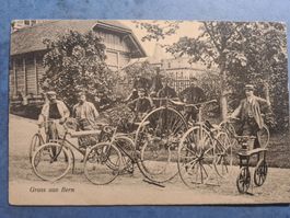 GRAND-BI + FAHRRAD + MOTO  VERS  1910  BERN  VINTAGE