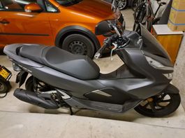 Honda PCX 125  Stop+Go Grau Schwarz