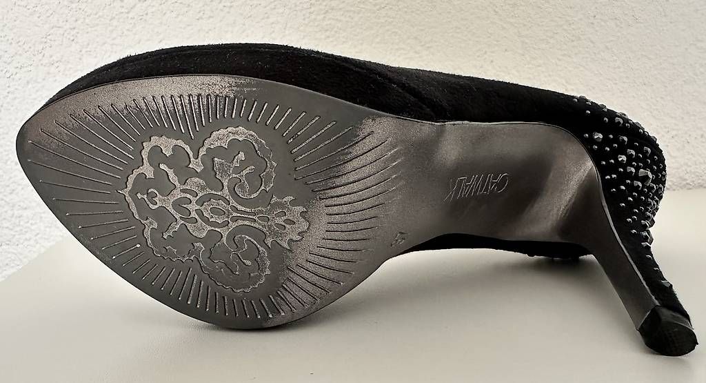 Scarpe da donna: High Heels schwarz mit Ziersteine – Nuovo e nell'imballaggio originale da Bachenbülach venduto da Niceyes 3
