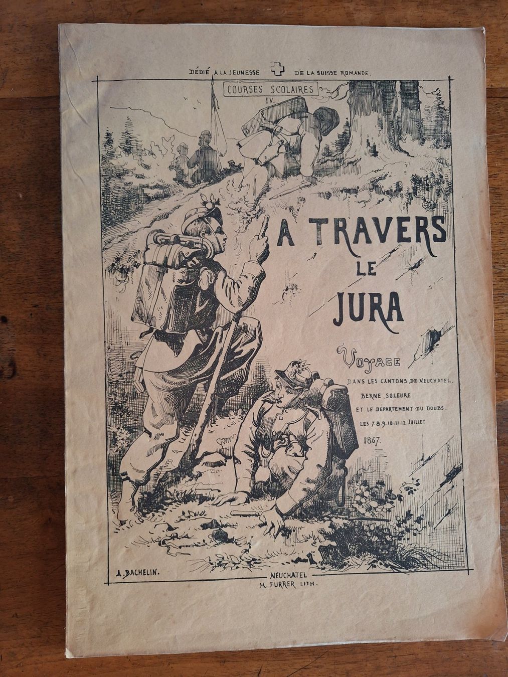 Livres: BACHELIN. A TRAVERS LE JURA – D'occasion à Bevaix par bohrap