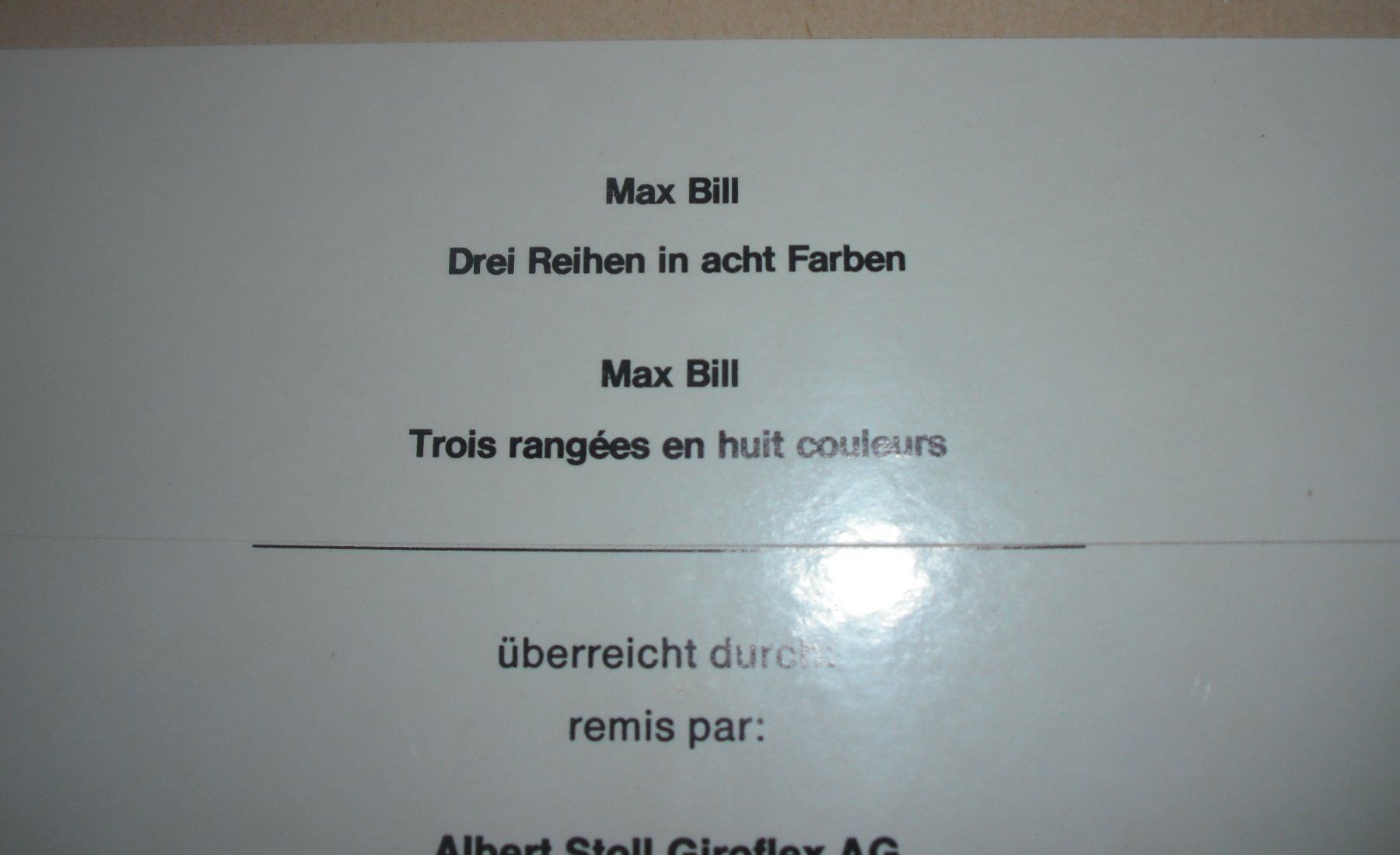 Grafica & Litografie: Max Bill Lithographie 23/50 – Usato da Koblenz venduto da 70tschibu 5