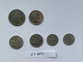 6 Münzen aus Italien 1952-1979