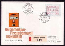 %%AKTION%%_ ATM 5_ R-FDC_ ET/FD 10.7.81 BERN 1 !