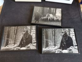 Schwarzer Bilderrahmen aus Aluminium, Wechselrahmen, Steckra