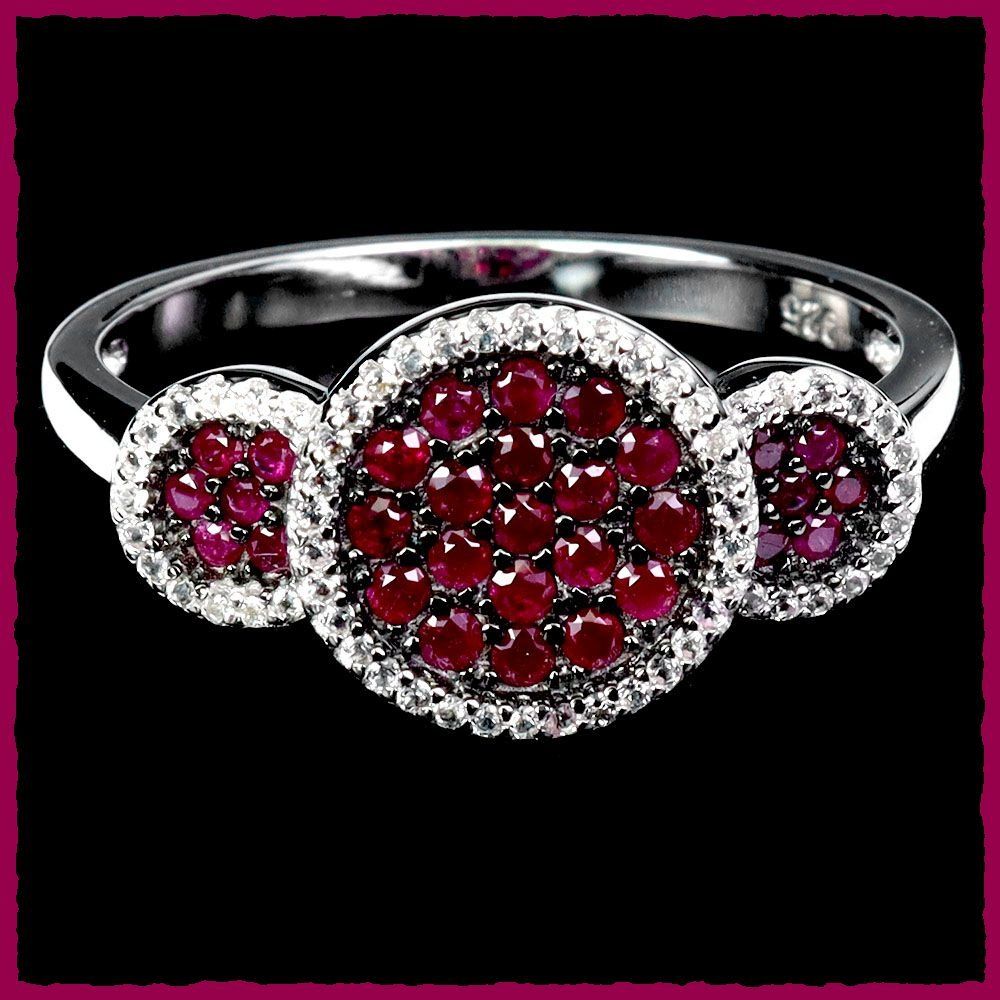 Anelli: ♛ Myanmar Rubin 925 Silberring – Nuovo e nell'imballaggio originale da Oberglatt ZH venduto da Hot-Spot 1
