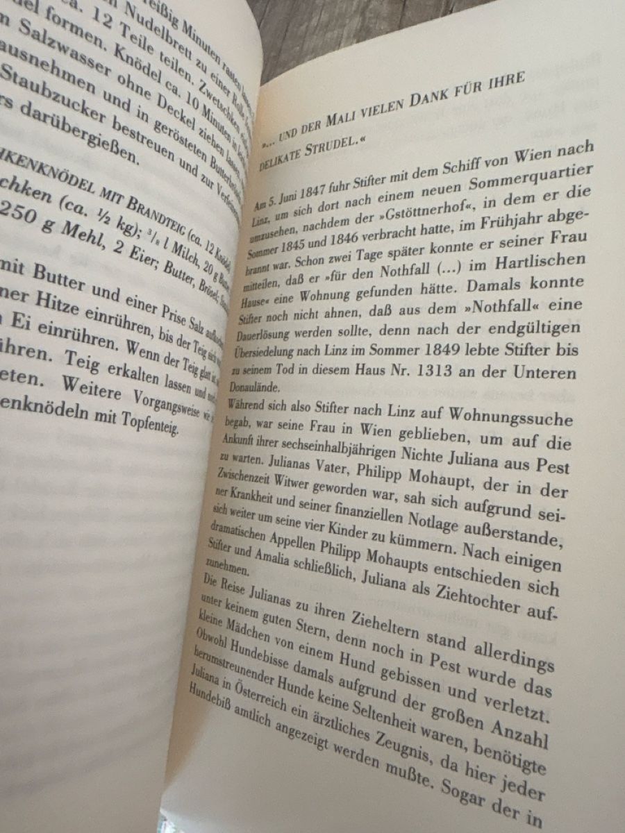 Bücher: SuppeTaubeSpargel Essen u trinken mit Adalbert Stifter – Gebraucht aus Schaffhausen von Reporter 2