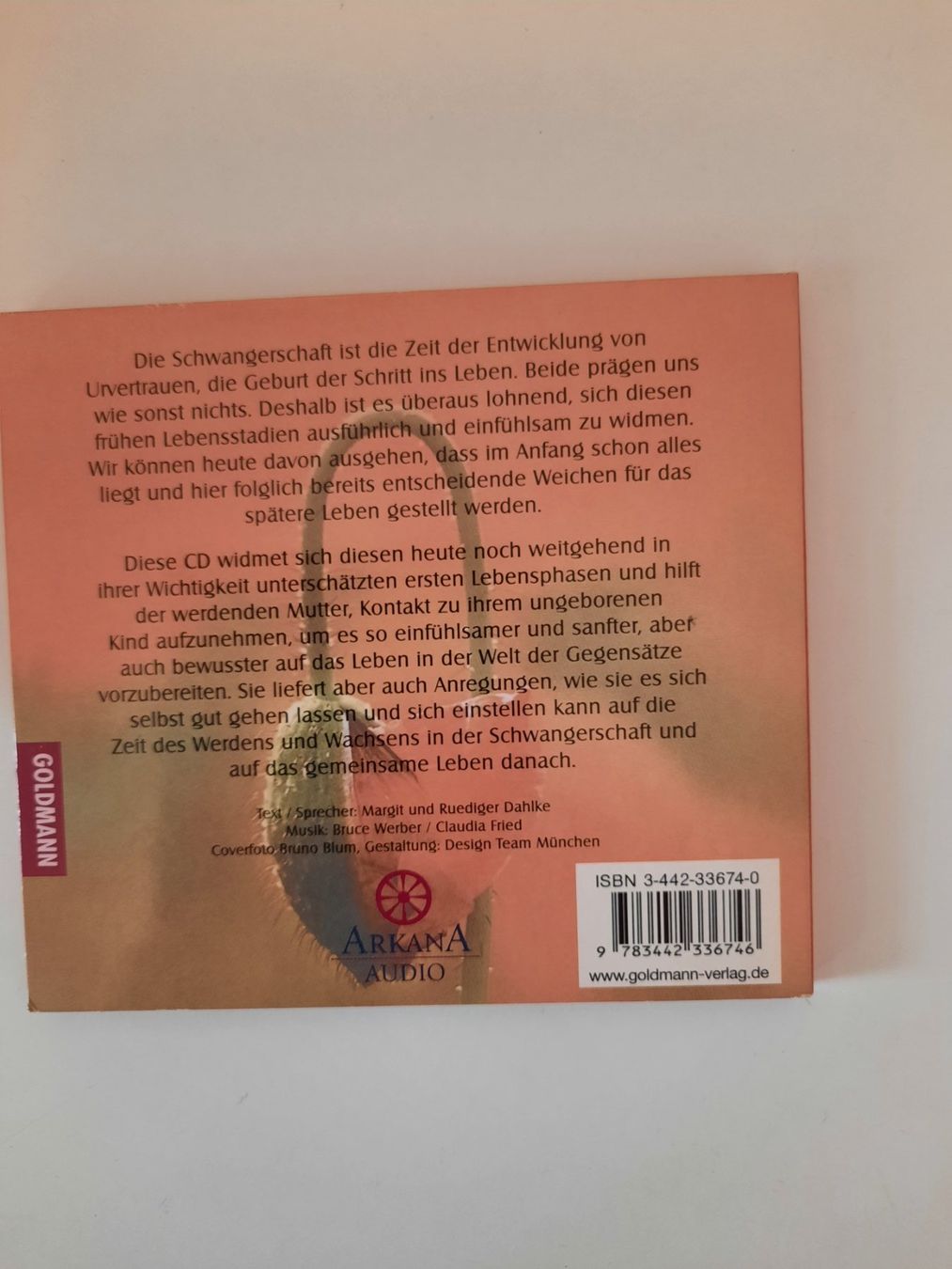 CDs: Meditations-CD Schwangerschaft und Geburt – Gebraucht aus Zürich von honolulu4711 1