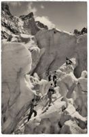 Grindelwald, Eisgrotte, Seilschaft, gelaufen 1958