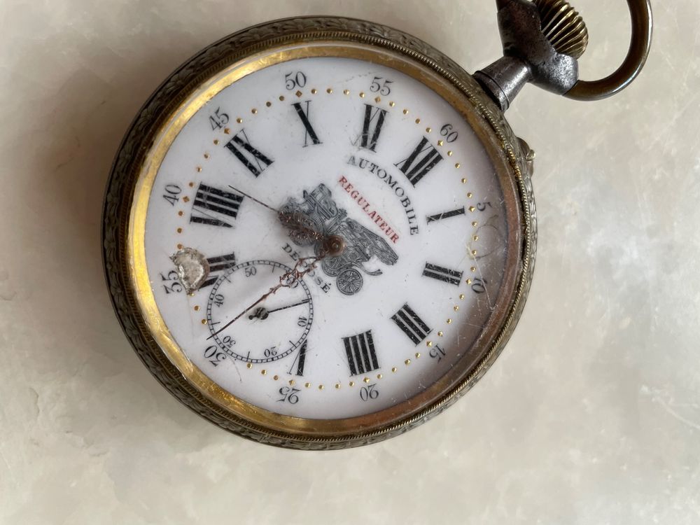 Superbe Ancien Montre de poche, Régulateur. France, vers 1900