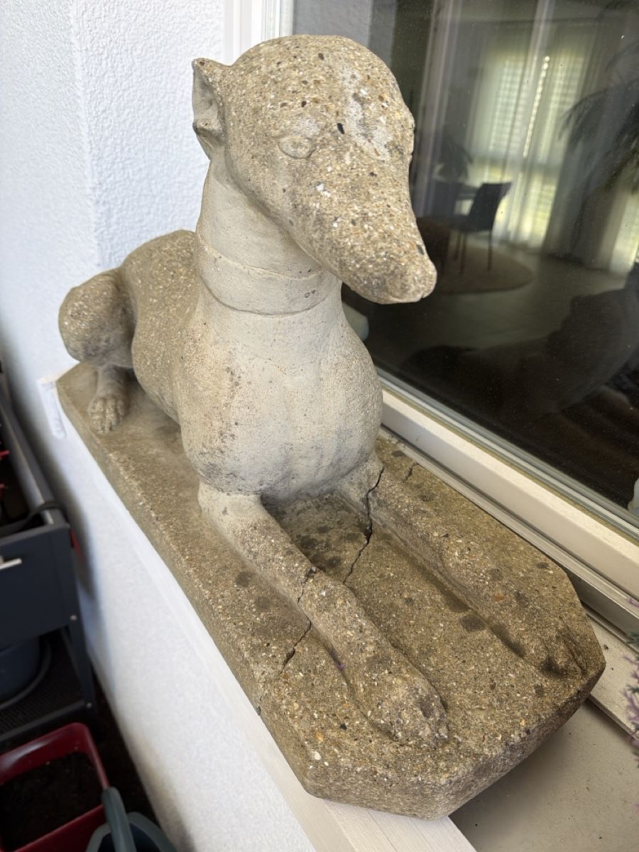 Sculture & Statue: Massive Deko-Windhunde aus Beton – Usato da Wettswil venduto da Onix2014 2