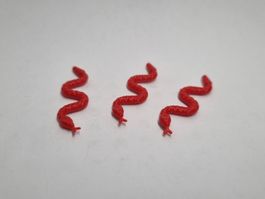 LEGO 3x 30115 Red Snake