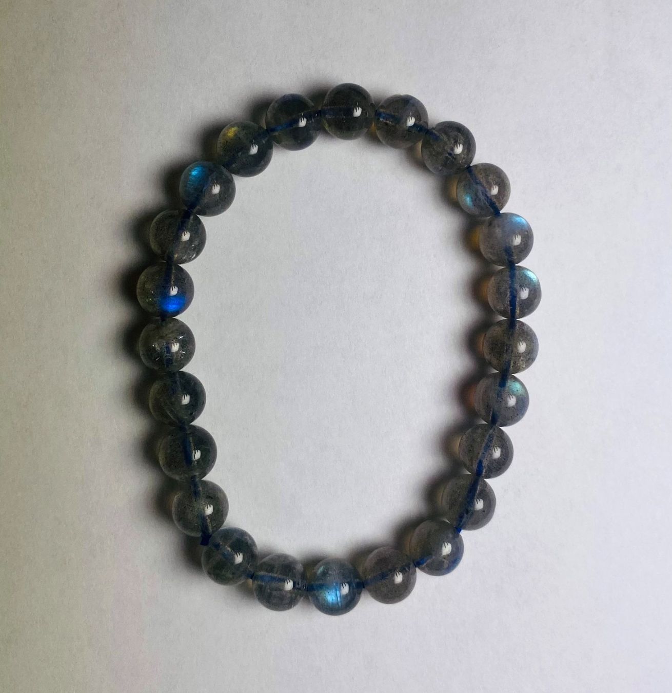 Armbänder & -reifen: Labradorit-Armband auf Stretchband – Neu und originalverpackt aus Matten b. Interlaken von kero71 3