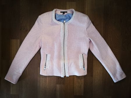 edles Esprit Jäckchen Gr. 40 weiss/rosa