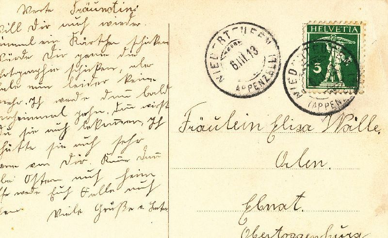 Ansichtskarten: Teufen - im Winter + 1913 – Gebraucht aus Emmenbrücke von teestube 1