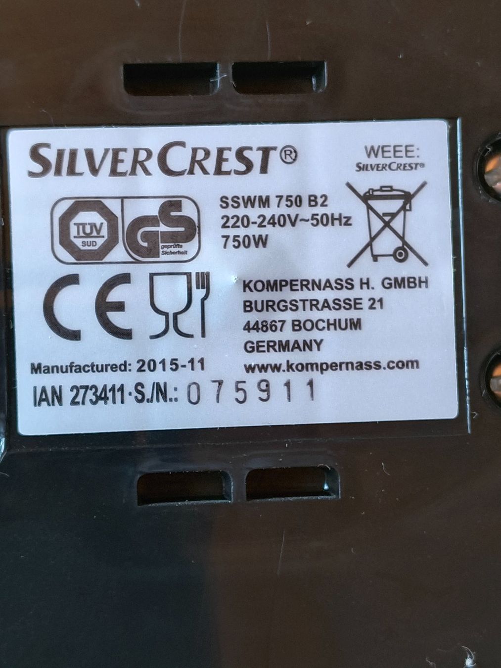 SilverCrest Elettrodomestici da cucina: Silvercrest Sandwichtoaster rot – Usato da Neuhausen am Rheinfall venduto da VALAMA 2