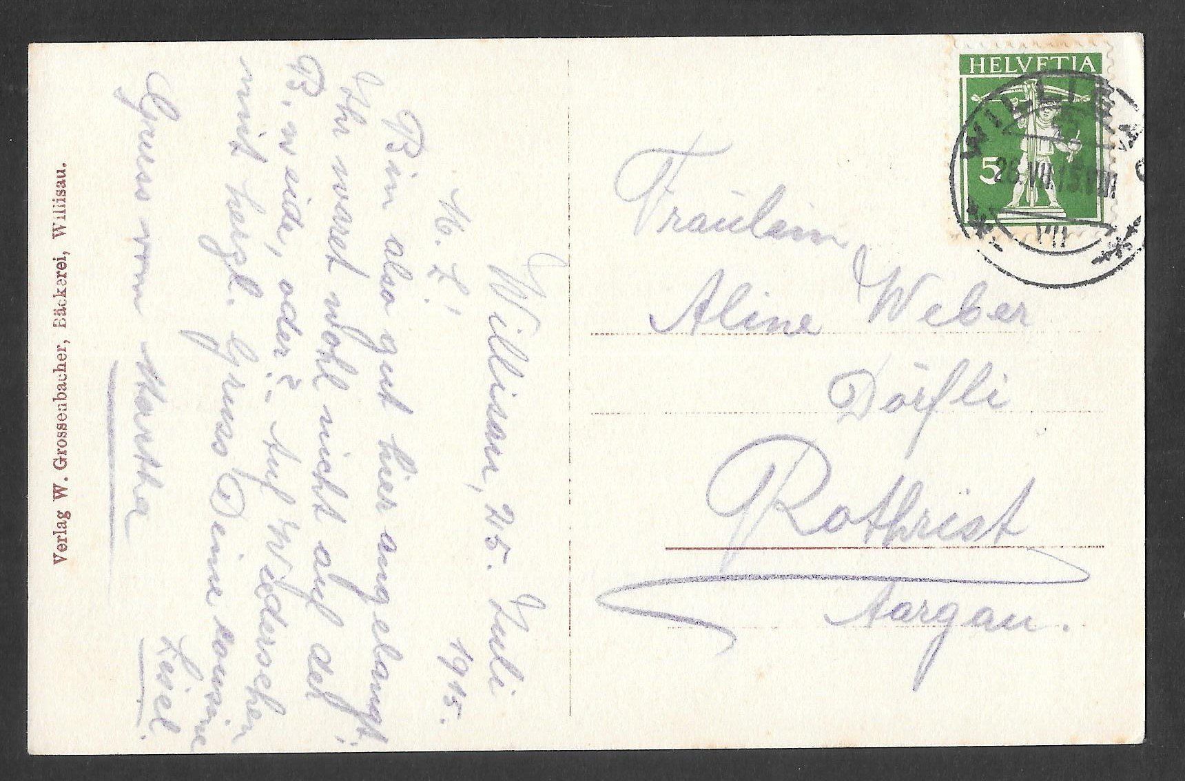 Cartes postales: Willisau Gesamtansicht – D'occasion à Olten par clotaldi 1