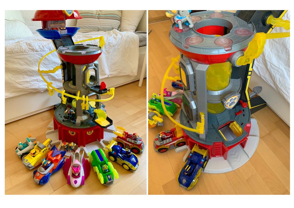 Paw Patrol Mighty Pups Zentrale mit Figuren und Fahrzeugen | Acheter