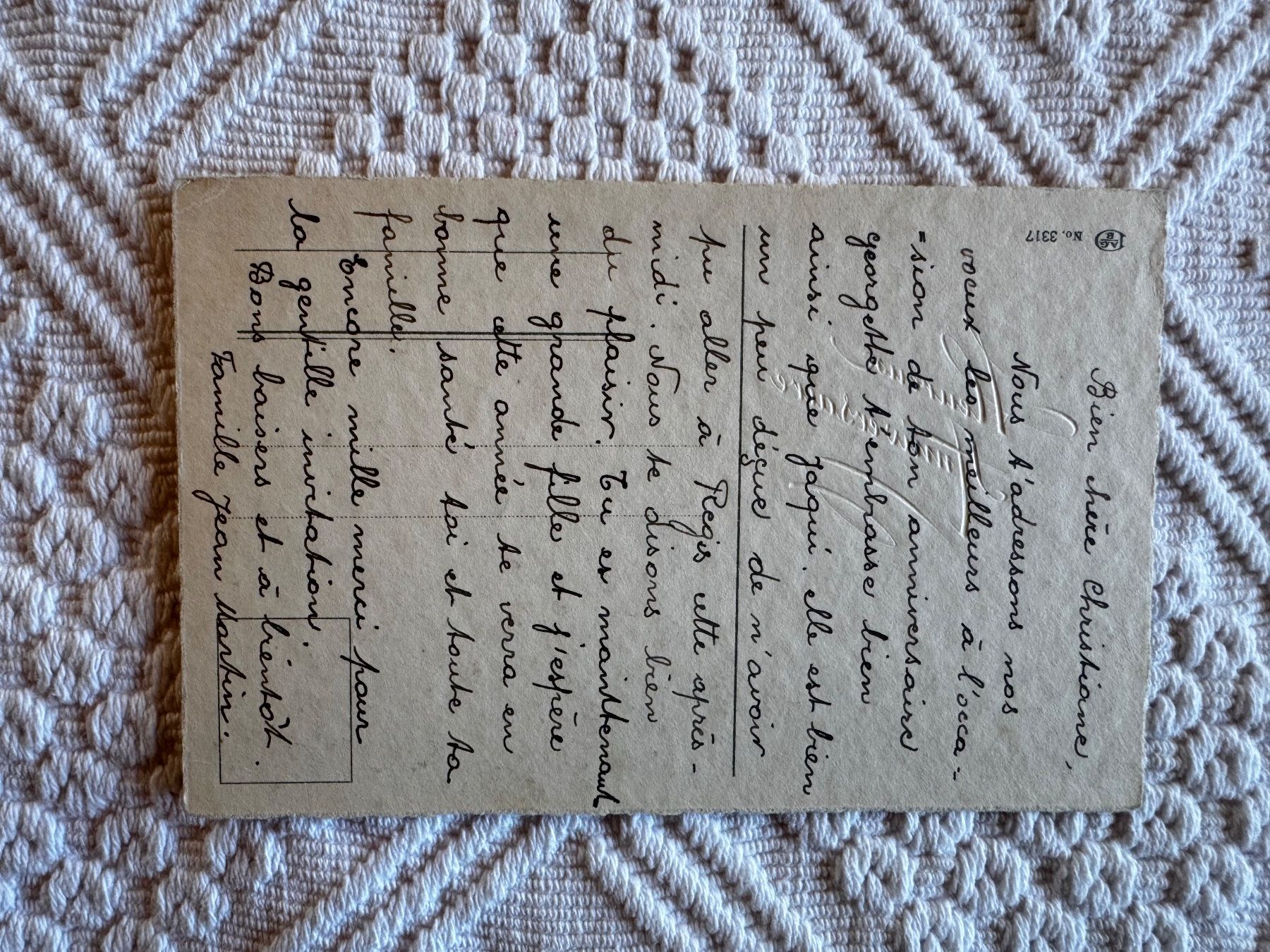 Cartoline postali: Ansichtskarte, Heureux Anniversaire, ungelaufen – Usato da Vellerat venduto da joromaur 1