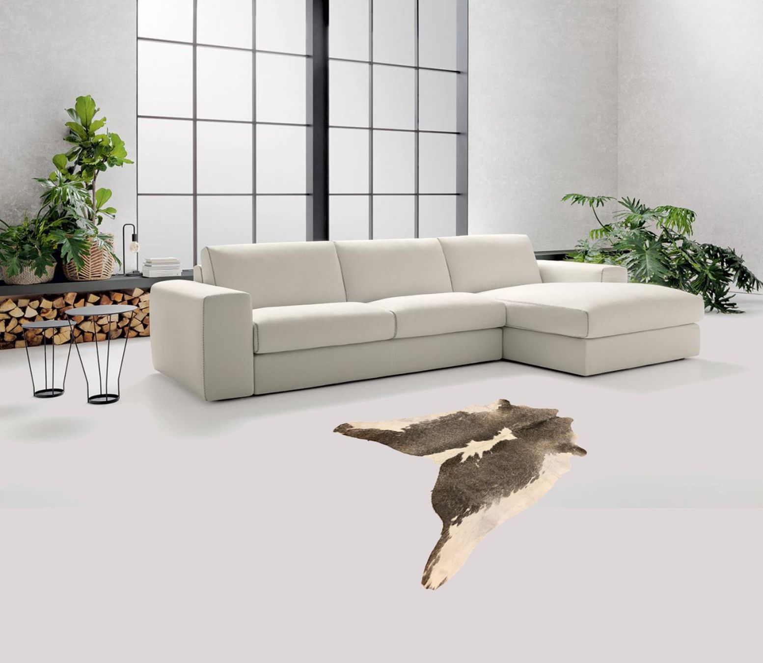 Tappeti: echtes Kuhfell Teppich Grey/White – Nuovo e nell'imballaggio originale da Arbedo venduto da patagonialeatherrugs 1