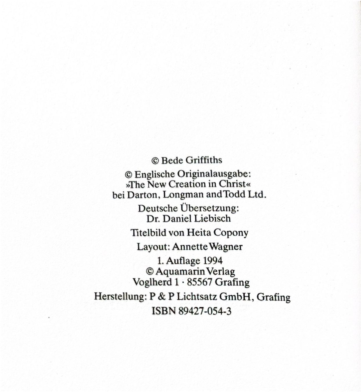 Libri: Griffiths Bede, Wege zum Christus-Bewusstsein – Nuovo (secondo la descrizione) da Sarnen venduto da Livres 2